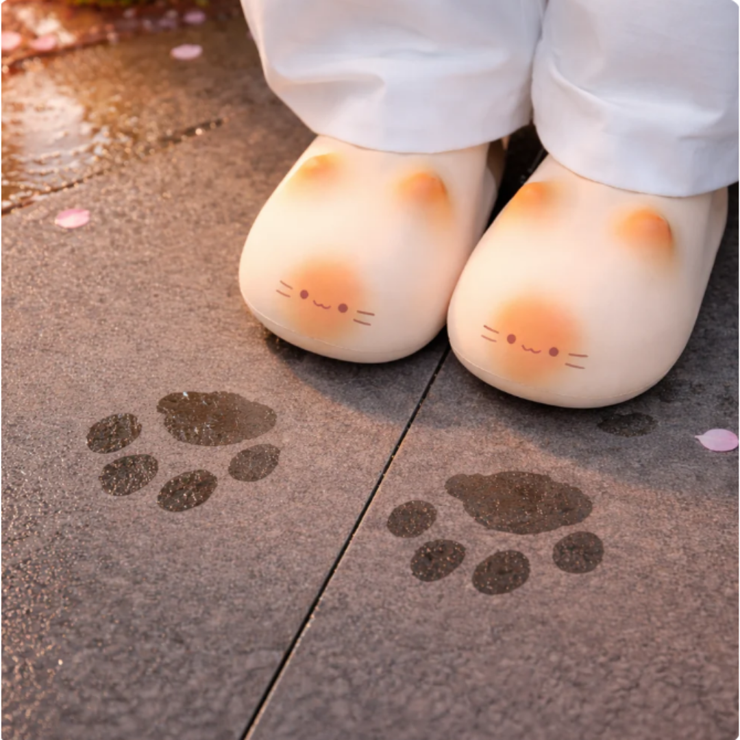 Chaussons pattes de chat confortables