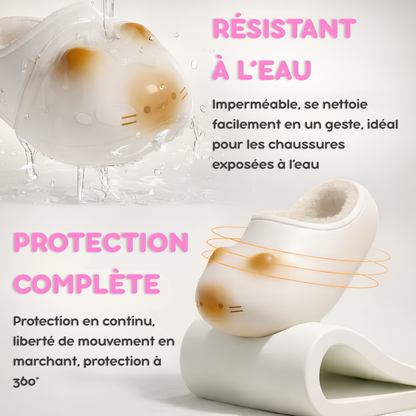 Chaussons pattes de chat confortables